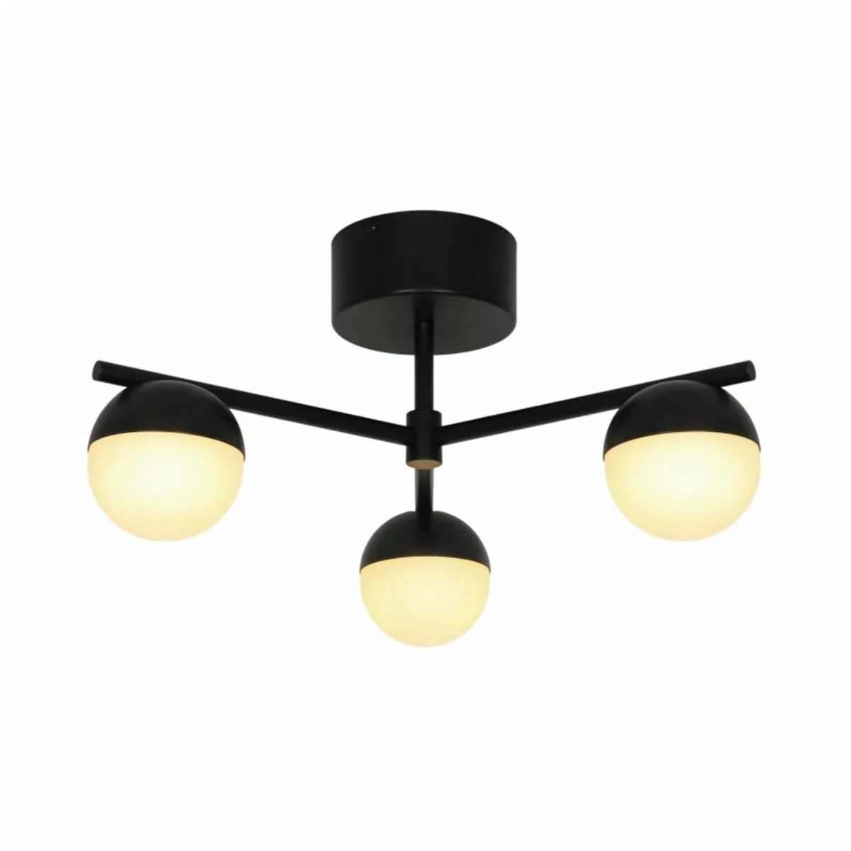 Doos 2x Nordlux Contina LED Plafondlamp | 3x G9 Max 5W | Dimbaar de Nordlux en Noir – photo produit