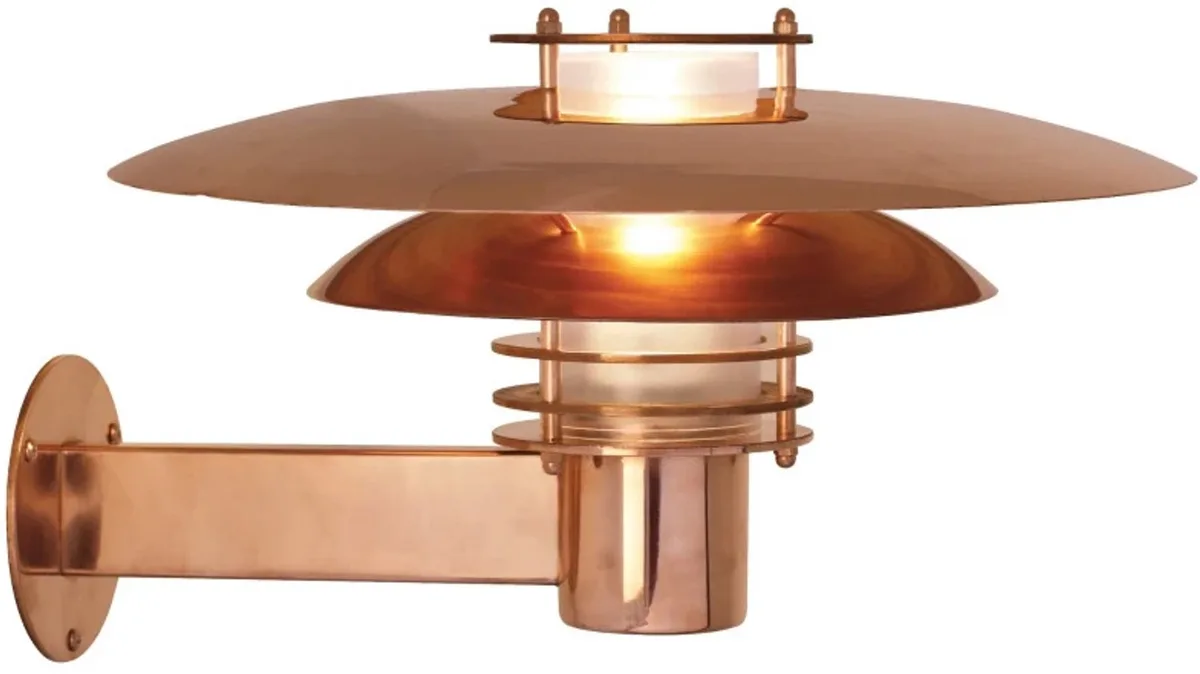 Doos 2x Nordlux Phoenix LED Wandlamp | 1x E27 Max 16W | ip44 | Dimbaar | Bruin by Nordlux in Copper – product photo