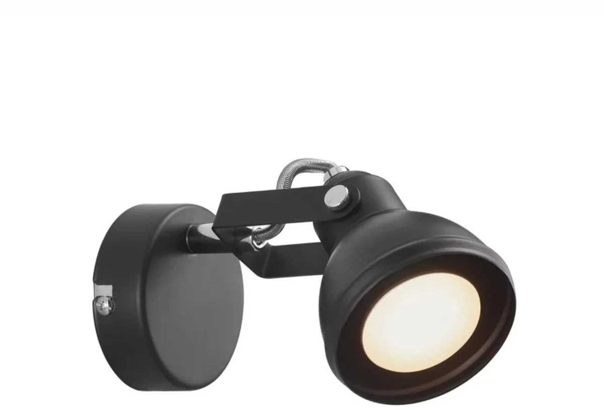 Doos 3x Nordlux Aslak LED Wandlamp | 1x GU10 Max 35W | Dimbaar de Nordlux en Noir – photo produit