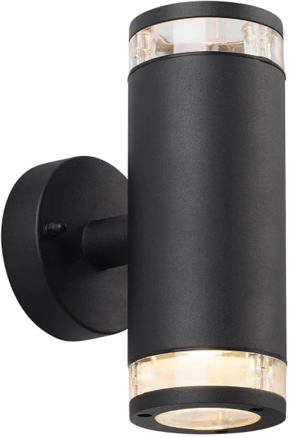 Doos 3x Nordlux Birk LED Wandlamp | 2x GU10 Max 28W | ip44 | Dimbaar von Nordlux in Schwarz – Produktfoto