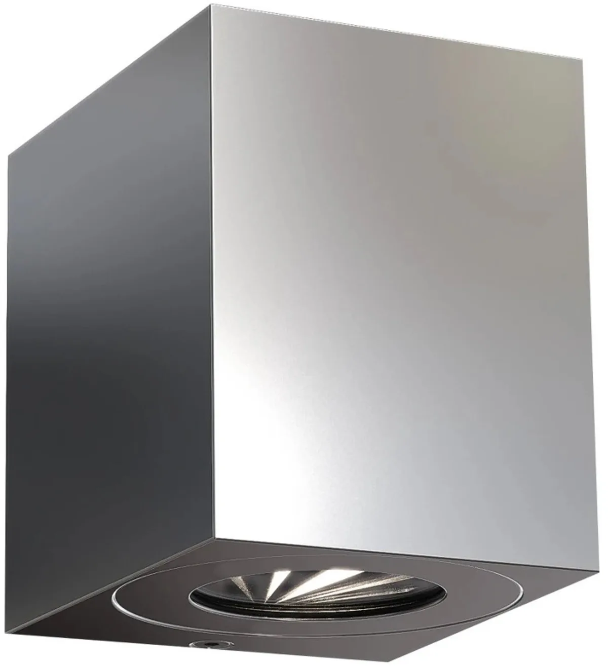 Doos 3x Nordlux Canto LED Wandlamp | 10.6W 3000K 500lm 830 | ip44 | Zilver fra Nordlux i Roestvaststaal ( RVS ) – produktbillede