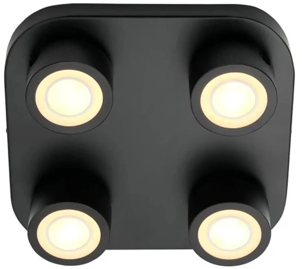 Doos 3x Nordlux Clyde LED Plafondlamp | 14W 2700K 950lm 827 | Dimbaar von Nordlux in Schwarz – Produktfoto