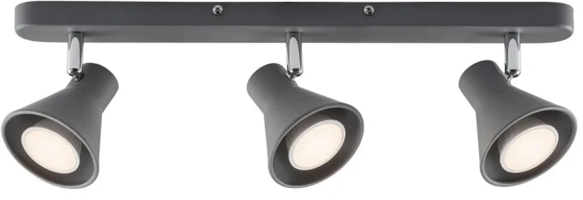 Doos 3x Nordlux Eik LED Opbouwspot | 3x GU10 Max 35W | Dimbaar van Nordlux in Grijs – productfoto