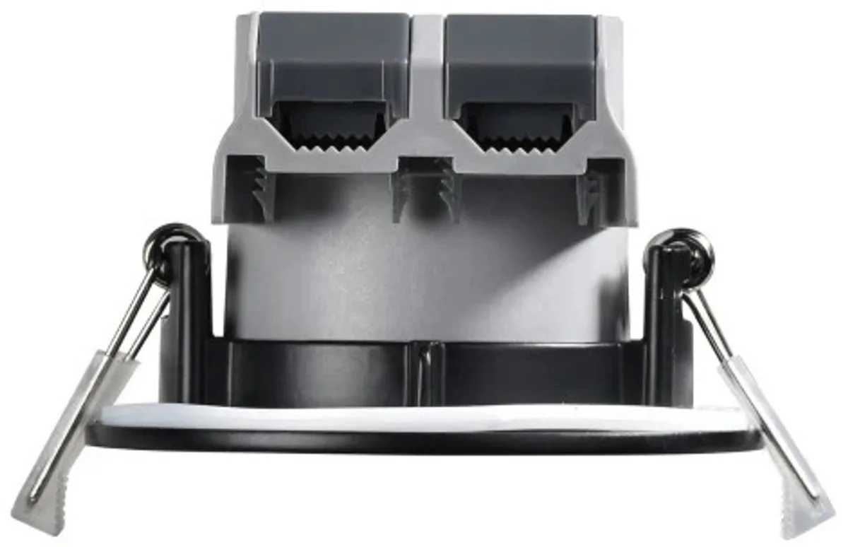 Doos 3x Nordlux Fremont Ø85mm LED Inbouwspot | 4.5W 2700K 345lm 827 | ip65 | Dimbaar de Nordlux en Noir – photo produit