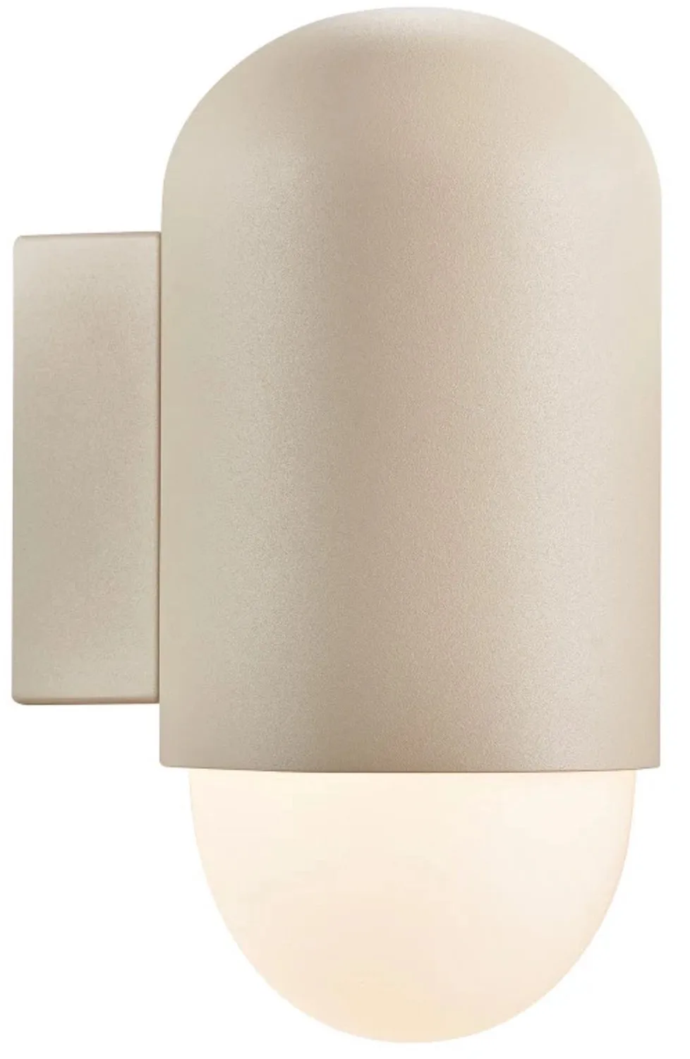 Doos 3x Nordlux Heka LED Wandlamp | 1x E27 Max 60W | ip44 | Dimbaar | Geschuurd fra Nordlux i Beige – produktbillede