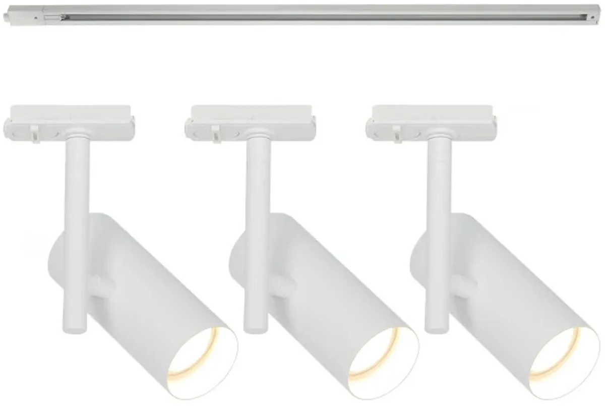 Doos 3x Nordlux Jerome LED Railspot | 3x GU10 Max 8W | Dimbaar de Nordlux en Blanc – photo produit