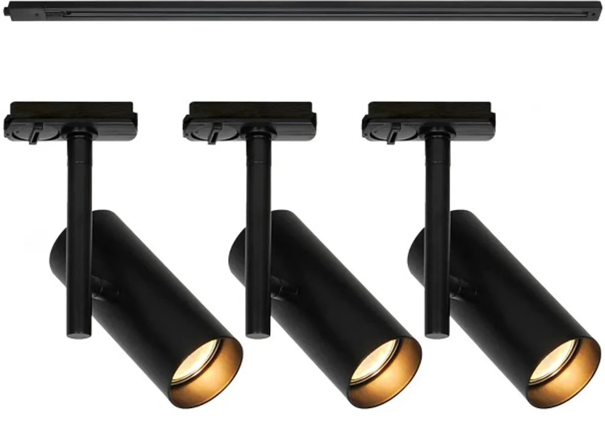 Doos 3x Nordlux Jerome LED Railspot | 3x GU10 Max 8W | Dimbaar by Nordlux in Black – product photo