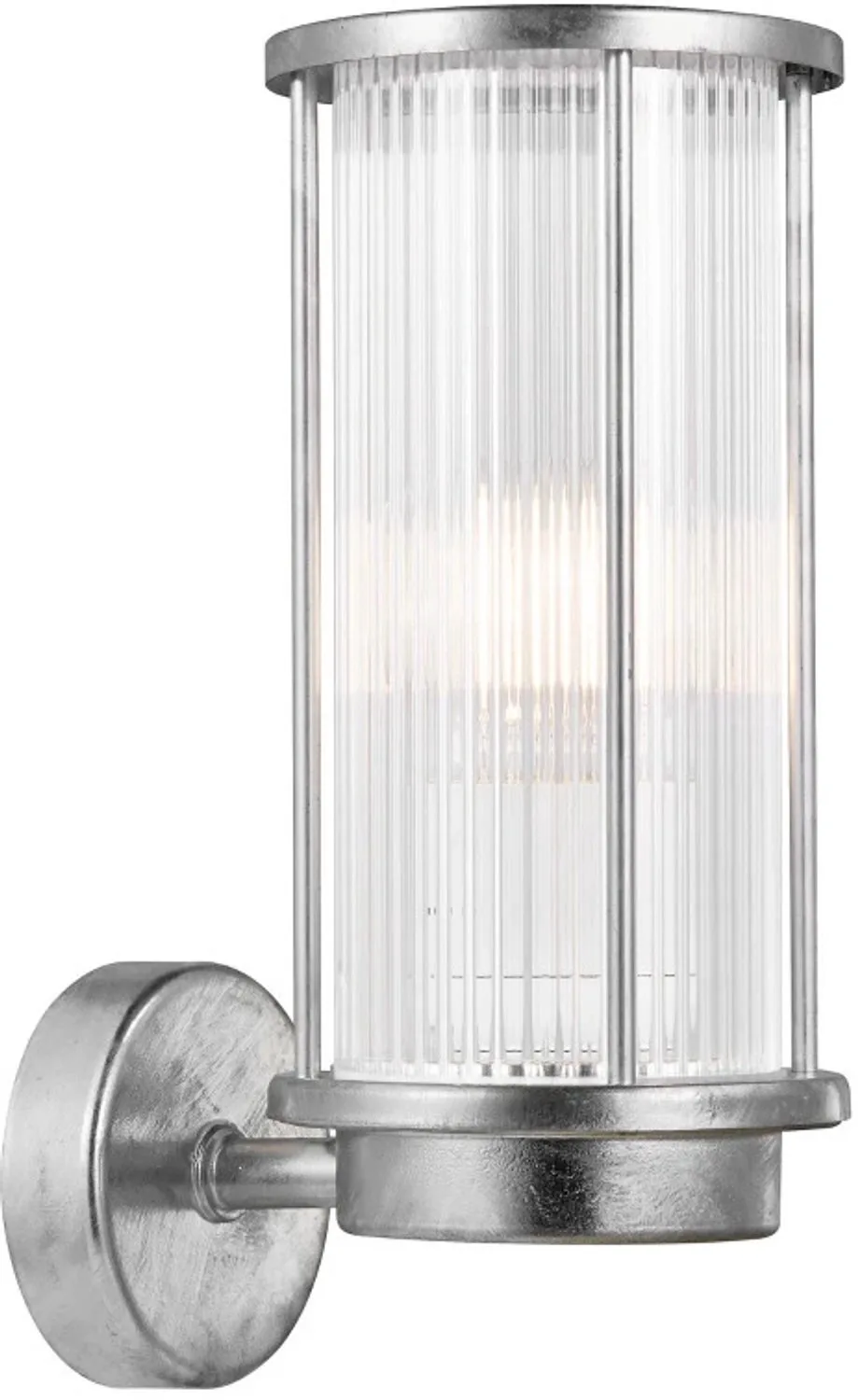 Doos 3x Nordlux Linton LED Wandlamp | 1x E27 Max 15W | ip44 | Dimbaar fra Nordlux i Sølv – produktbillede