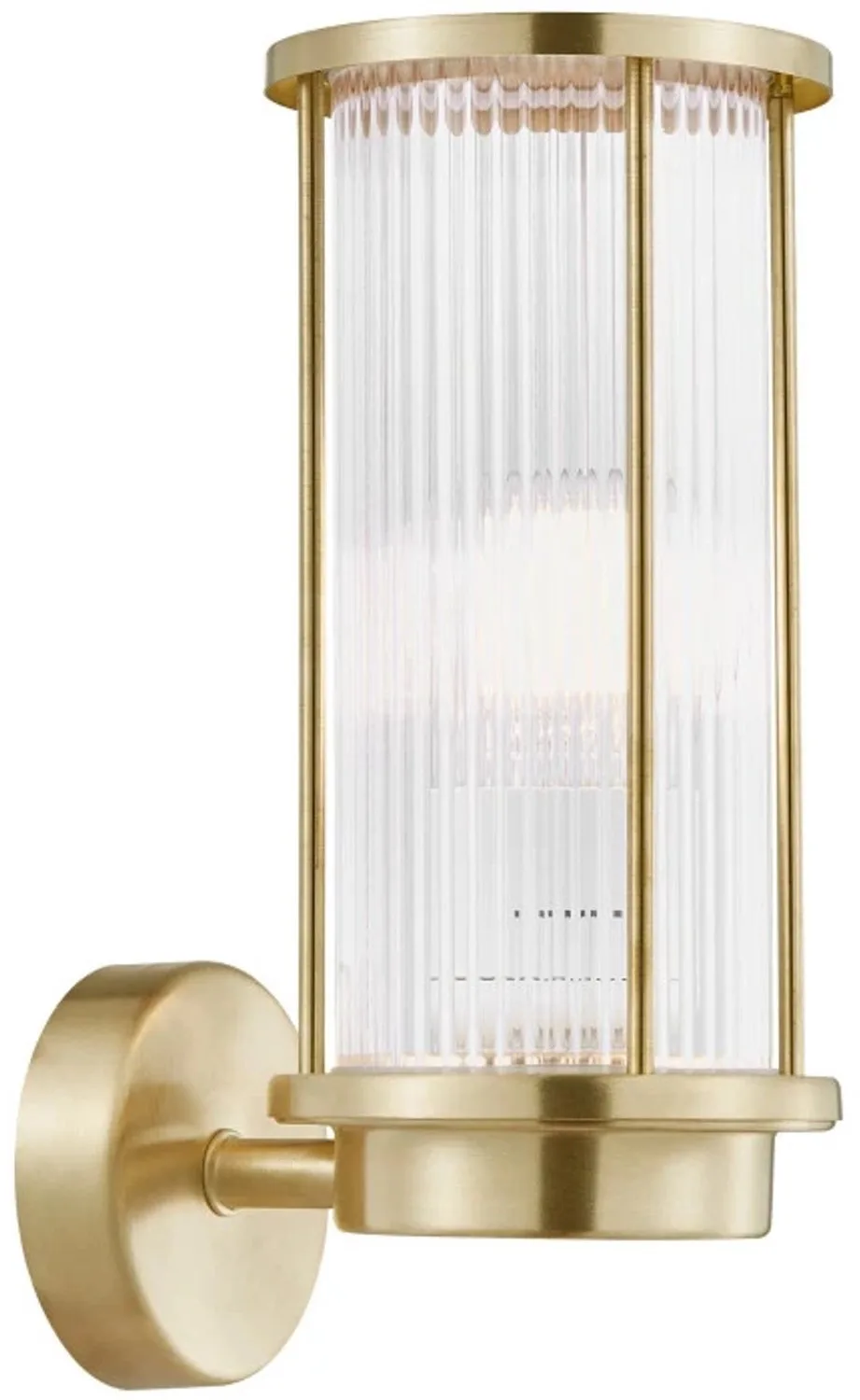 Doos 3x Nordlux Linton LED Wandlamp | 1x E27 Max 15W | ip44 | Dimbaar | Goud von Nordlux in Messing – Produktfoto
