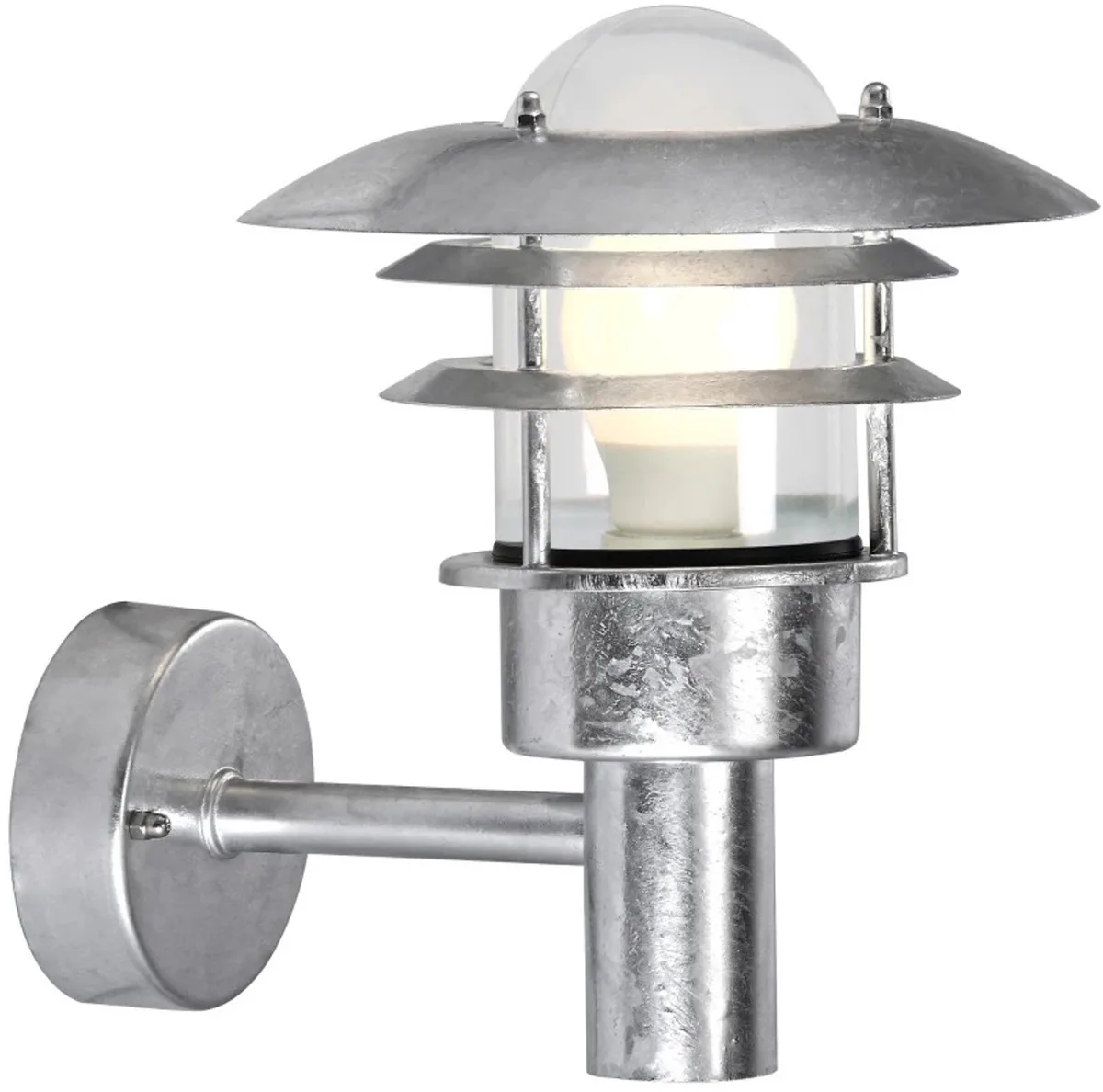 Doos 3x Nordlux Lønstrup LED Wandlamp | 1x E27 Max 60W | ip44 | Dimbaar van Nordlux in Zilver – productfoto