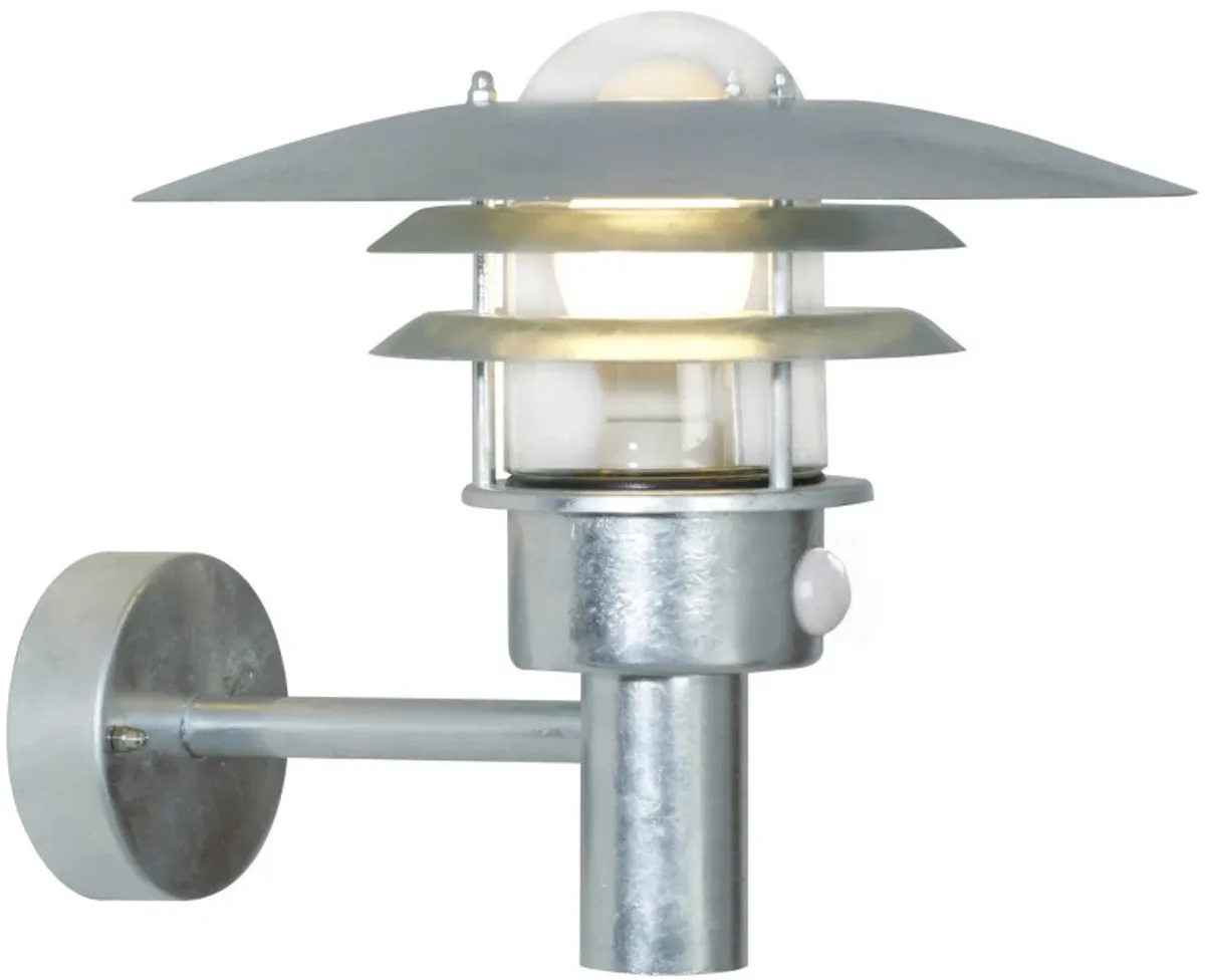 Doos 3x Nordlux Lønstrup LED Wandlamp | 1x E27 Max 60W | ip44 | Dimbaar Bewegingssensor de Nordlux en Argent – photo produit