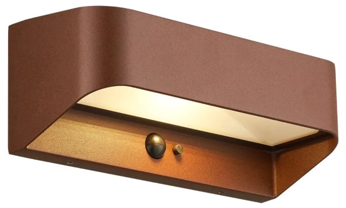 Doos 3x Nordlux Marcellio LED Wandlamp | 5W 3000K 400lm 830 | ip54 | Bewegingssensor de Nordlux en Marron – photo produit