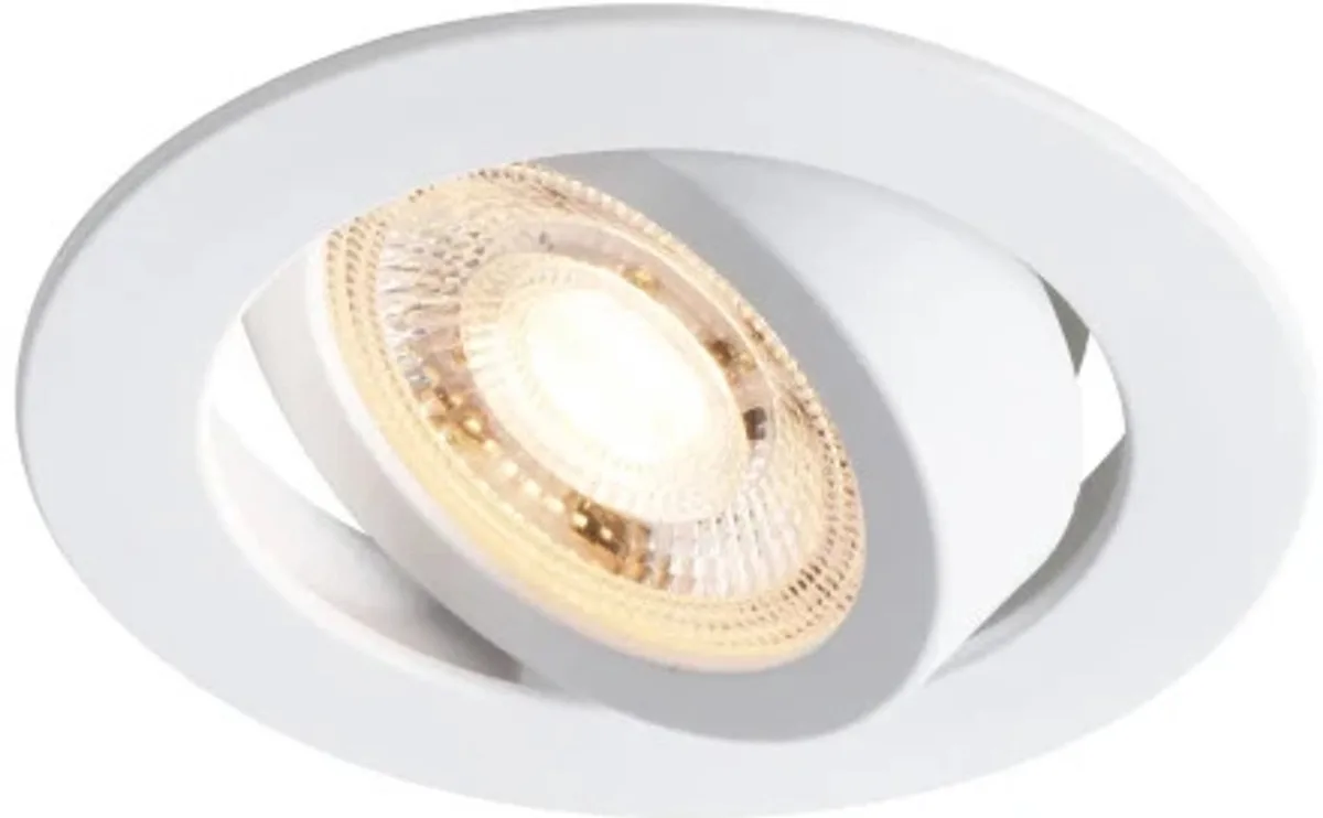 Doos 3x Nordlux Monolo LED Inbouwspot | 4.8W 3000K 450lm 830 | Dimbaar de Nordlux en Blanc – photo produit