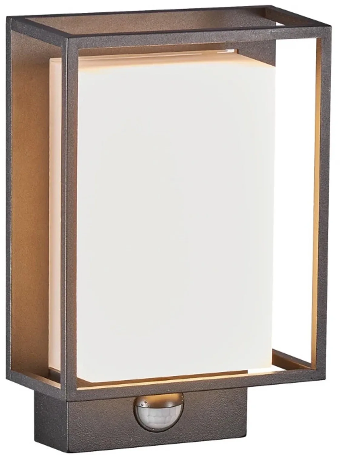 Doos 3x Nordlux Nestor LED Wandlamp | 8W 2700K 550lm 827 | ip44 | Bewegingssensor van Nordlux in Zwart – productfoto