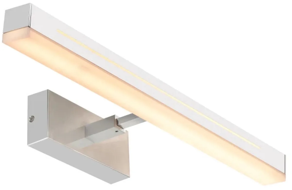 Doos 3x Nordlux Otis LED Wandlamp | 17W 3000K 1650lm 930 | ip44 | Dimbaar | Zilver by Nordlux in Chrome – product photo