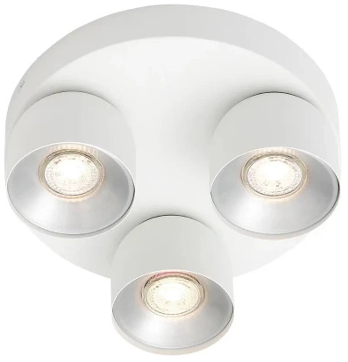 Doos 3x Nordlux Pitcher Ø27cm LED Opbouwspot | 3x GU10 Max 10W | Dimbaar by Nordlux in White – product photo