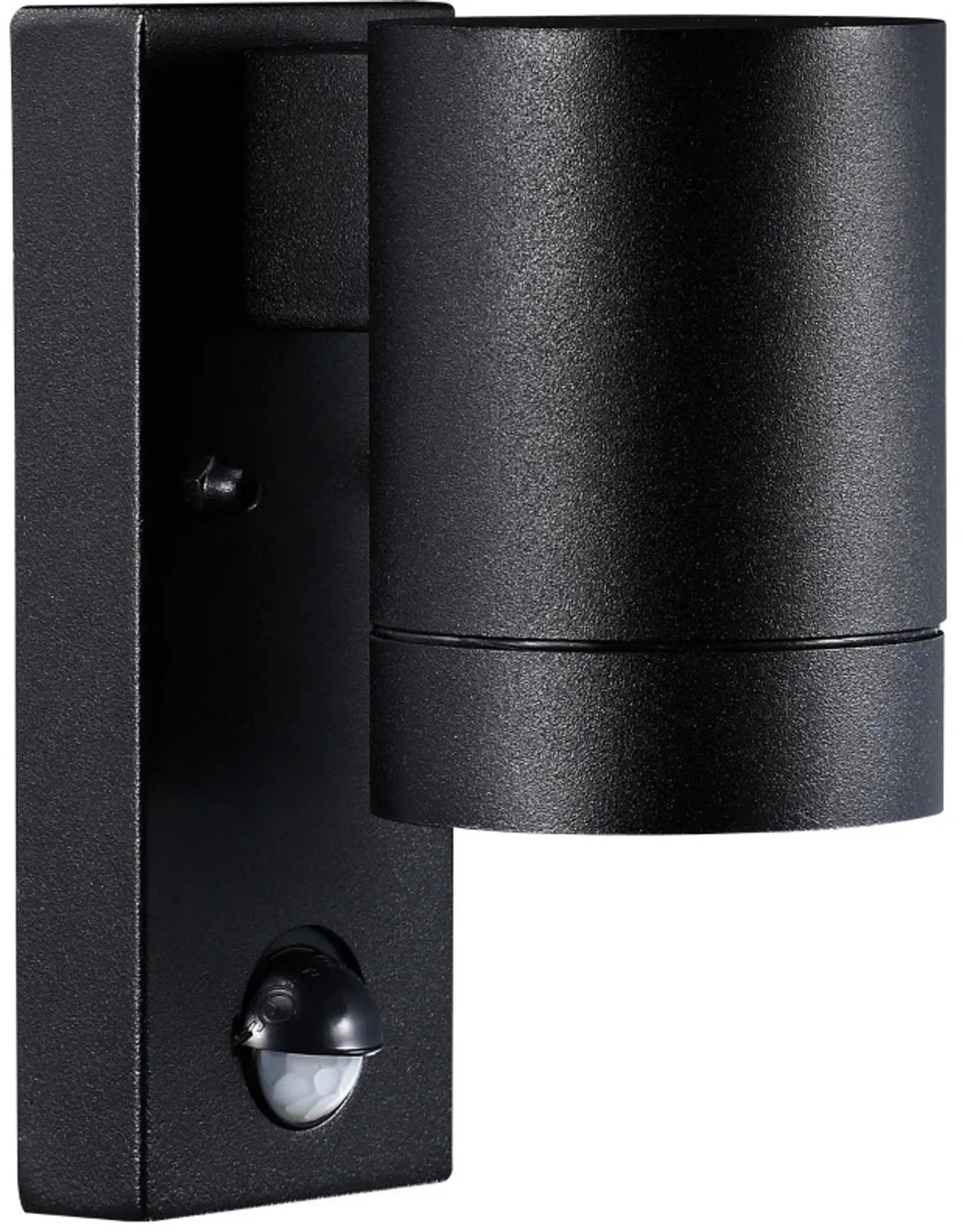 Doos 3x Nordlux Tin LED Wandlamp | 1x GU10 Max 35W | ip44 | Dimbaar Bewegingssensor fra Nordlux i Sort – produktbillede