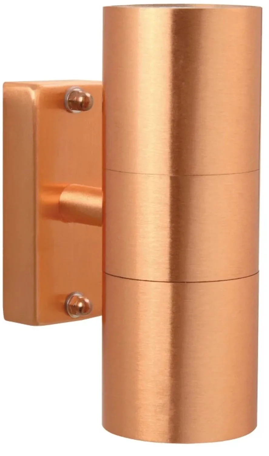 Doos 3x Nordlux Tin LED Wandlamp | 2x GU10 Max 35W | ip44 | Dimbaar | Bruin fra Nordlux i Kobber – produktbillede
