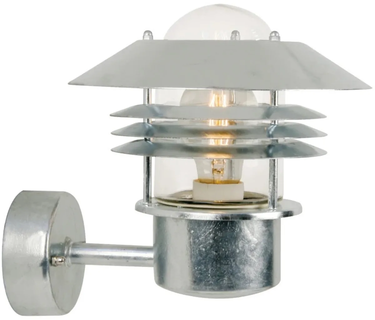 Doos 3x Nordlux Vejers LED Wandlamp | 1x E27 Max 60W | ip44 | Dimbaar von Nordlux in Silber – Produktfoto