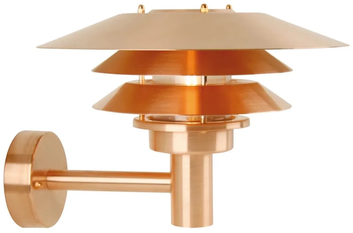 Doos 3x Nordlux Venø LED Wandlamp | 1x E27 Max 60W | ip44 | Dimbaar | Bruin fra Nordlux i Kobber – produktbillede