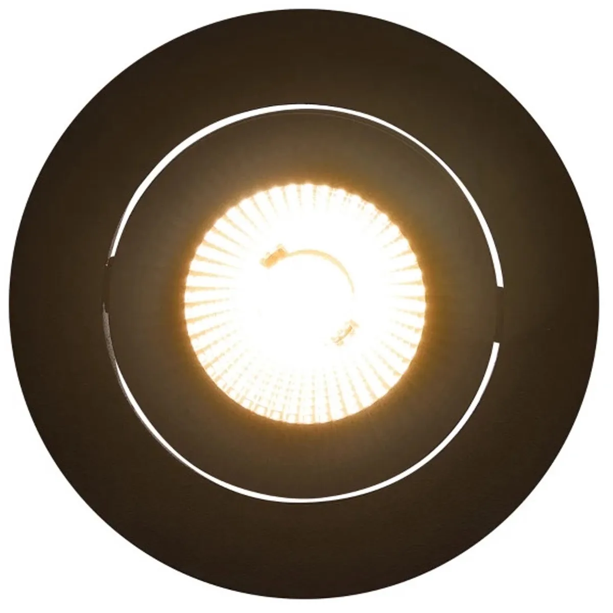 Doos 6x Nordlux Aliki Ø96mm LED Inbouwspot | 8W 2700K 580lm 927 | ip44 | Dimbaar fra Nordlux i Sort – produktbillede