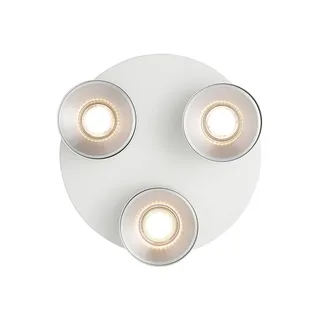 Downlight Pitcher, wit/zilver, 3-lamps, rond, metaal fra Nordlux i Hvid, Sølv – produktbillede 3 af 3
