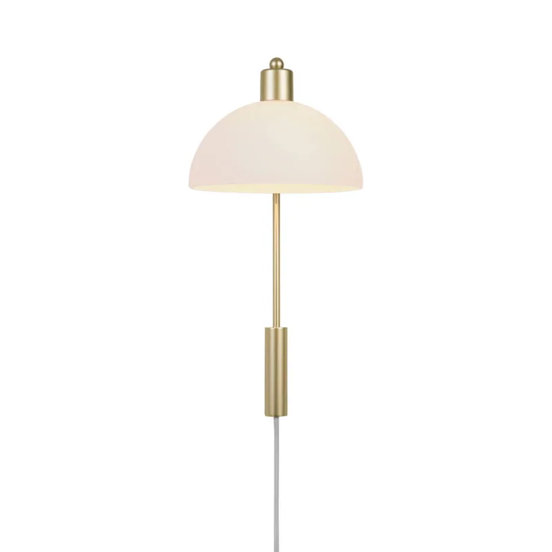 Ellen 20-wandlamp-E14-messing/opaal wit fra Nordlux i Messing – produktbillede 2 af 2