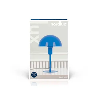 Lampe à poser ELLEN Mini métal bleu IP20 E14 de Nordlux en Bleu – photo produit 4 sur 6