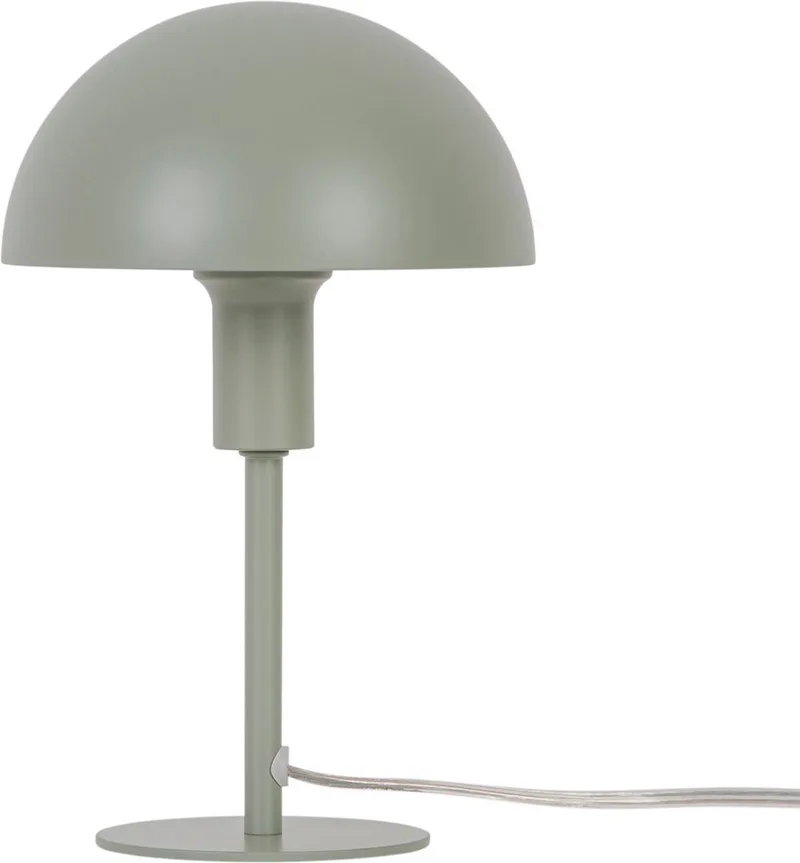 Bordlampe Ellen Mini i metal, støvgrøn fra Nordlux i Pastel Groen – produktbillede 1 af 6