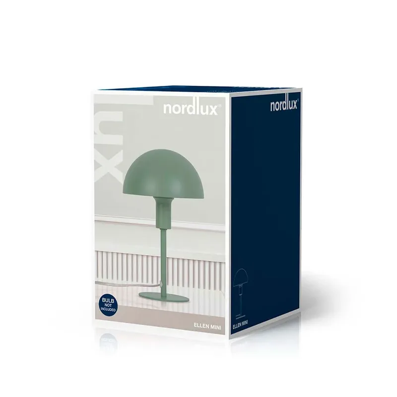 Bordlampe Ellen Mini i metal, støvgrøn fra Nordlux i Pastel Groen – produktbillede 5 af 6