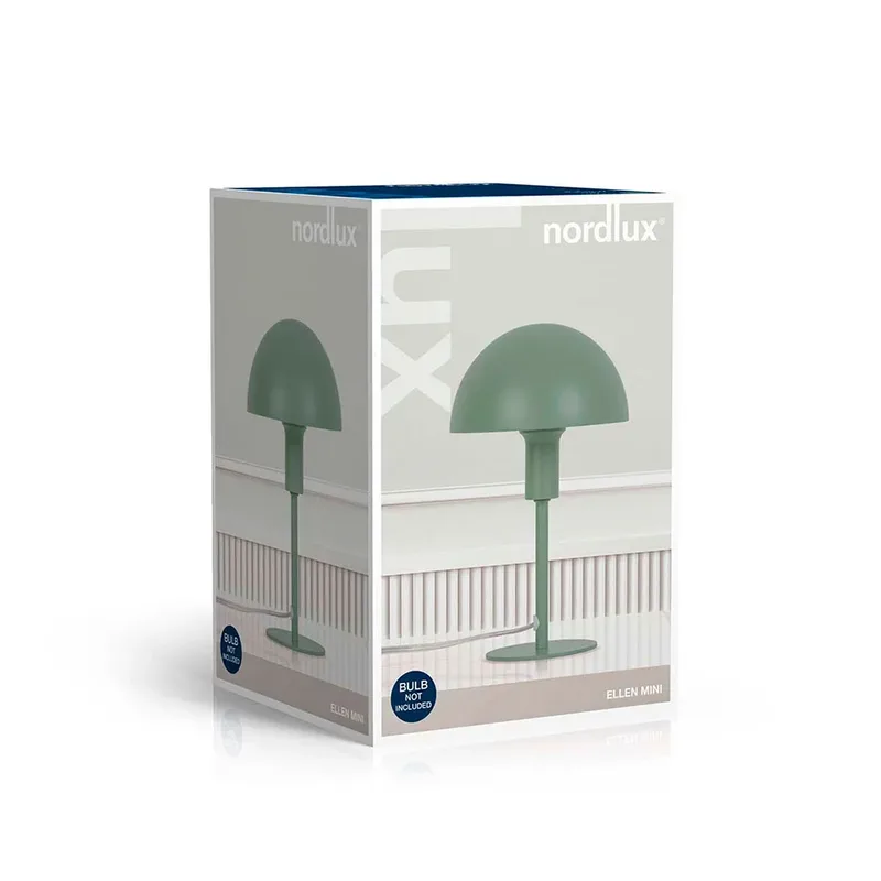 Bordlampe Ellen Mini i metal, støvgrøn fra Nordlux i Pastel Groen – produktbillede 6 af 6