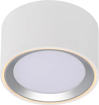 Fallon Surface-downlight-3 step Moodmaker™ dimming, hvid og stål fra Nordlux i Hvid, RVS (geborsteld) – produktbillede 1 af 4