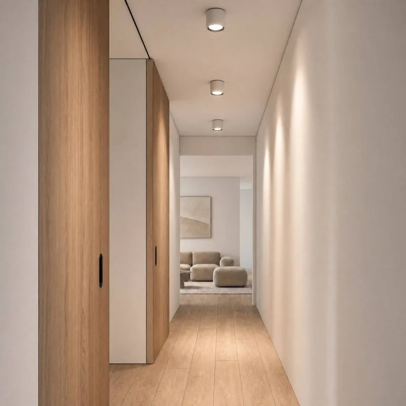 Fallon Surface-downlight-3 step Moodmaker™ dimming, hvid og stål fra Nordlux i Hvid, RVS (geborsteld) – produktbillede 2 af 4