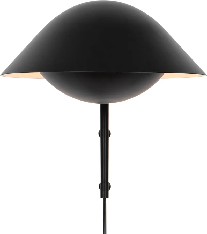Freya-wandlamp-E14-zwart fra Nordlux i Sort – produktbillede