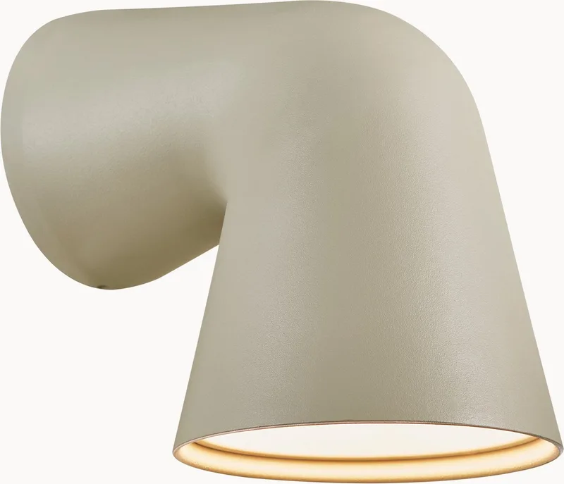 Front single-wandlamp-IP44-GU10-zand kleur von Nordlux in Zand kleurig – Produktfoto
