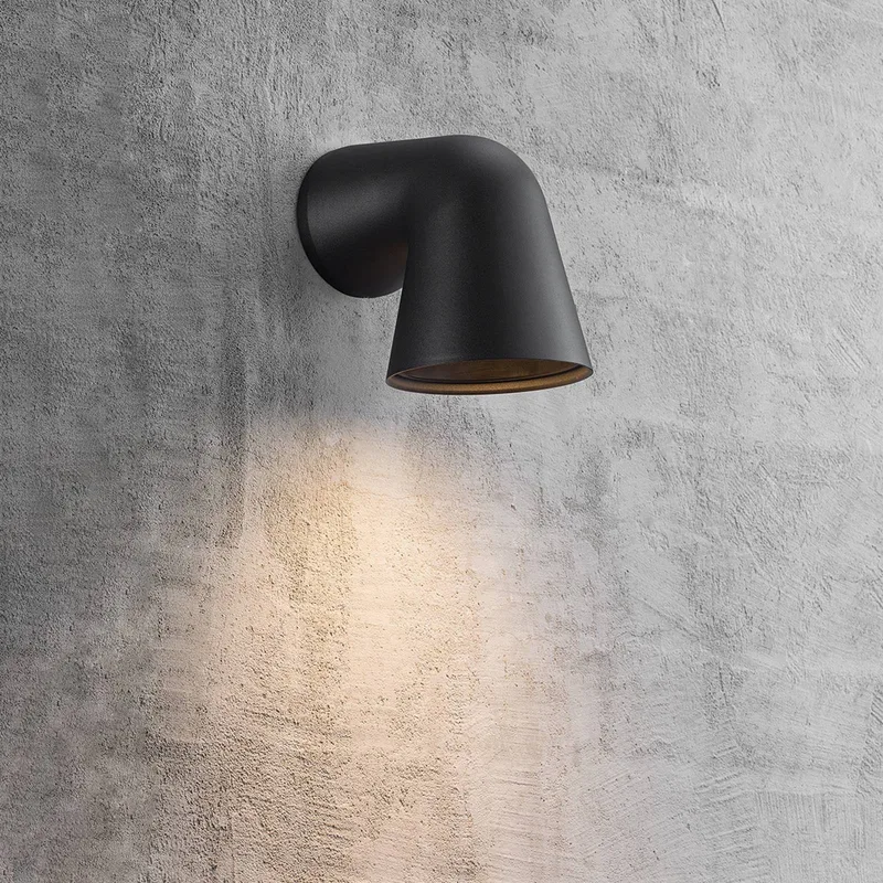 Modern utomhusvägglampa Front i svart från Nordlux i Svart – produktbild 3 av 4