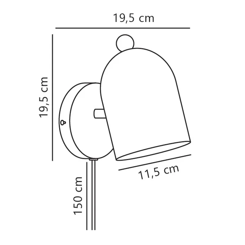 LED-Vägglampa Gaston från Nordlux i Pastel Groen – produktbild 3 av 3