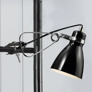 Glansfull klämlampa Clone svart från Nordlux – produktbild 1 av 2