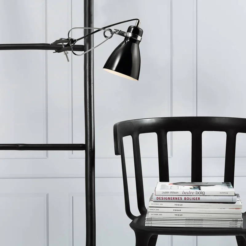Glansfull klämlampa Clone svart från Nordlux – produktbild 2 av 2