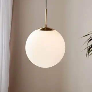 Grant hanglamp in messing met glazen bol Ø 35cm de Nordlux en Blanc, Laiton – photo produit 5 sur 5