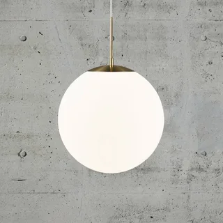 Grant hanglamp in messing met glazen bol Ø 35cm de Nordlux en Blanc, Laiton – photo produit 1 sur 5