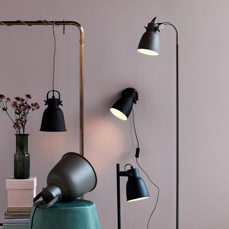 Adrian hængelampe i sort, Ø 16 cm fra Nordlux i Sort – produktbillede 3 af 3