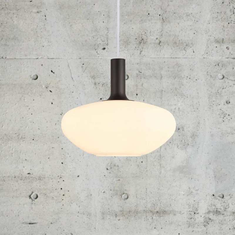 Alton 35 48973001 Luminaire à suspendre E27 60 W opale de Nordlux en Opaalwit, Laiton, Noir – photo produit 2 sur 3