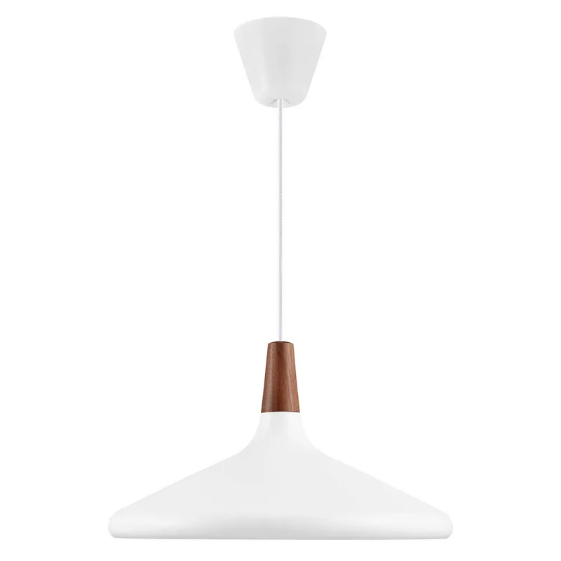 DFTP by Nordlux Hänglampa Nori Ø 39 cm, vit från Nordlux i Vit, Donker hout – produktbild 3 av 4