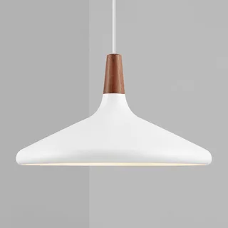 DFTP by Nordlux Hänglampa Nori Ø 39 cm, vit från Nordlux i Vit, Donker hout – produktbild 2 av 4