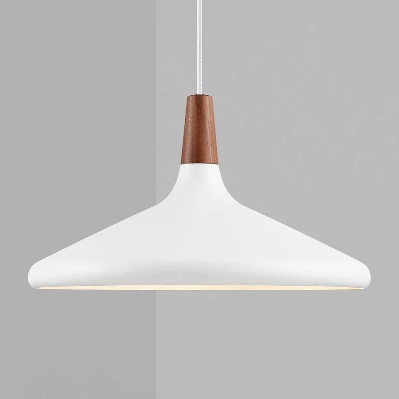 DFTP by Nordlux Hänglampa Nori Ø 39 cm, vit från Nordlux i Vit, Donker hout – produktbild 2 av 4