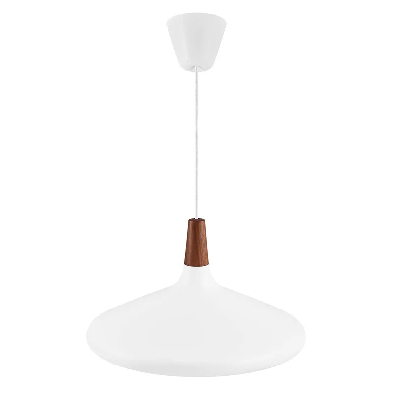 DFTP by Nordlux Hänglampa Nori Ø 39 cm, vit från Nordlux i Vit, Donker hout – produktbild 4 av 4