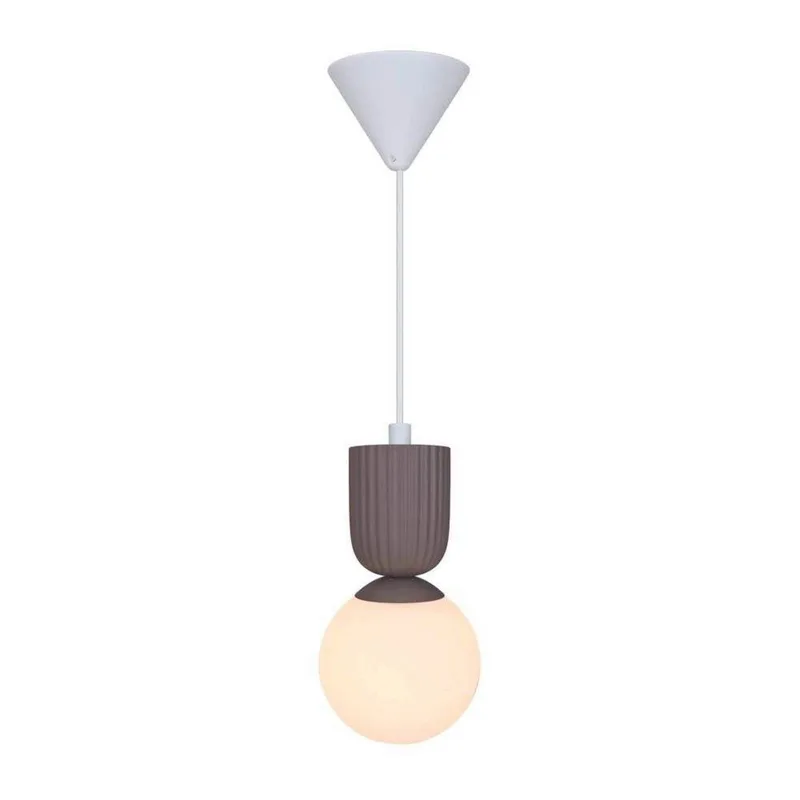 Pendel Sadie, ljusbrun, Ø 15 cm, glas och keramik från Nordlux i Lichtbruin, Opaal – produktbild 2 av 4