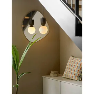 Hanglamp Sadie, zwart, Ø 15 cm, glas/keramiek fra Nordlux i Sort, Opaal – produktbillede 4 af 4