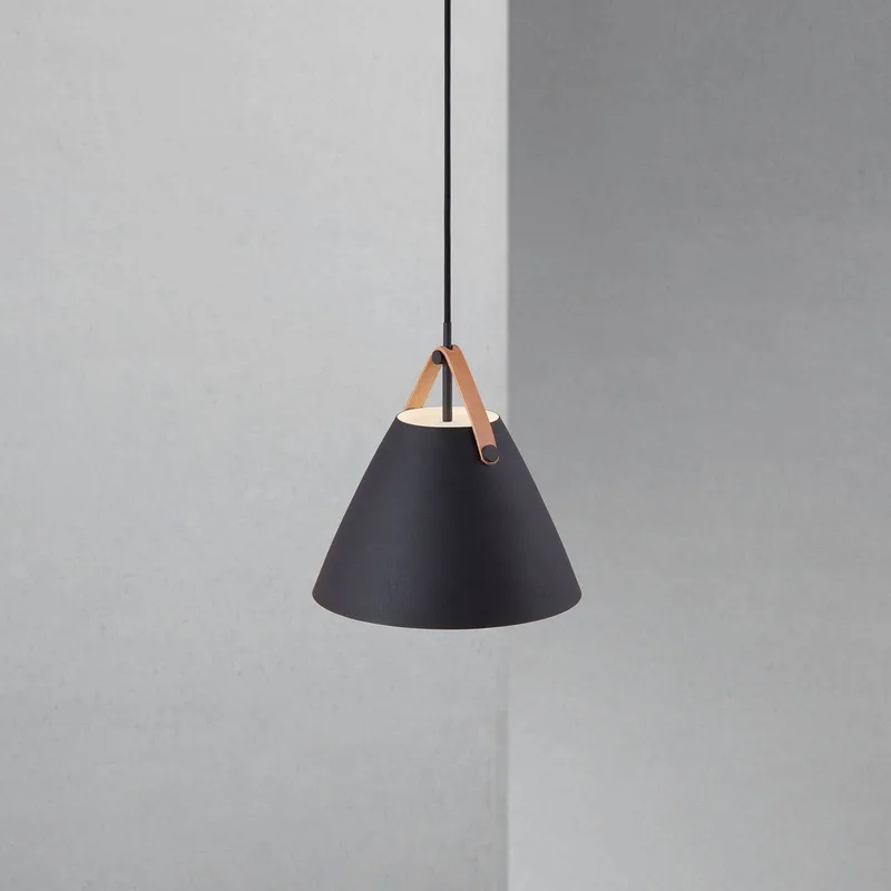 Hængelampe Strap i sort, Ø 27 cm fra Nordlux i Sort – produktbillede 5 af 5
